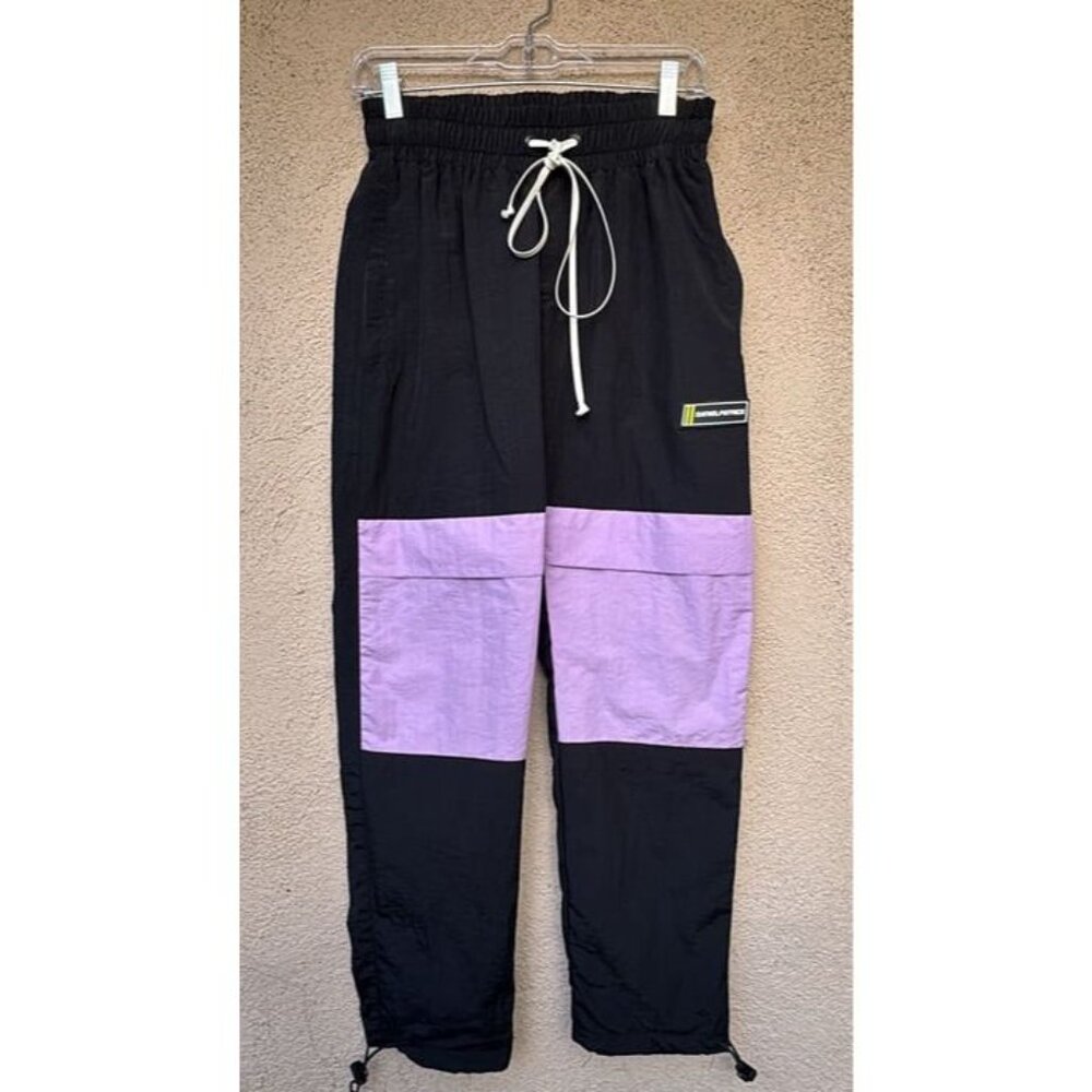 Daniel Patrick Mens Track Pants Black Purple Size Xs New Designer